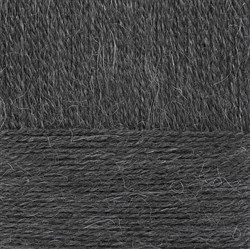 Пехорка Ангорская теплая цвет 435 антрацит ООО Пехорский текстиль 40% шерсть, 60% акрил, длина 480м в мотке