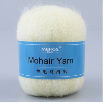 Menca Mohair Yarn цвет 04 Menca 50% мохер, 30% нейлон, 20% шерсть,длина в мотке 615 м.