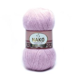 Nako Angora Luks цвет 6880 Nako 5% мохер, 15 % шерсть, 80% премиум акрил, длина в мотке 550 м.