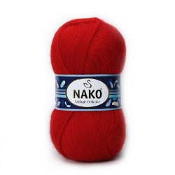 Nako Mohair Delicate цвет 207 красный Nako 5% мохер, 10% шерсть, 85% акрил. Моток 100 гр. 500 м.