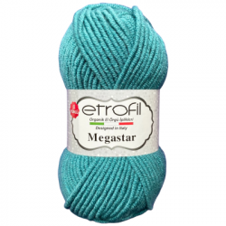 Etrofil Megastar, цвет 74066 Etrofil 75% акрил, 25% шерсть, 100гр. длина в мотке 110 м.