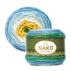 Nako Peru Color цвет 32191 Nako 25% альпака, 25% шерсть, 50% акрил, длина в мотке 310 м.