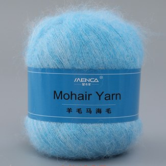 Menca Mohair Yarn цвет 37 Menca 50% мохер, 30% нейлон, 20% шерсть,длина в мотке 615 м.