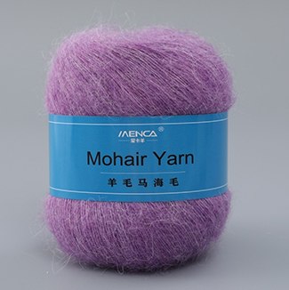 Menca Mohair Yarn цвет 44 Menca 50% мохер, 30% нейлон, 20% шерсть,длина в мотке 615 м.