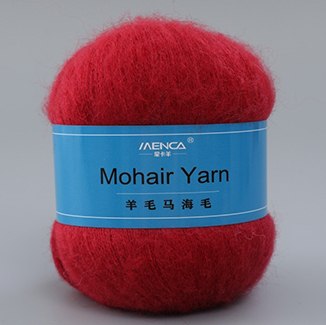 Menca Mohair Yarn цвет 57 Menca 50% мохер, 30% нейлон, 20% шерсть,длина в мотке 615 м.