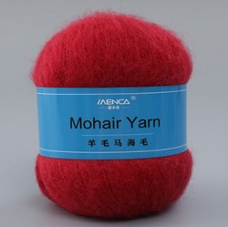 Menca Mohair Yarn цвет 57 Menca 50% мохер, 30% нейлон, 20% шерсть,длина в мотке 615 м.