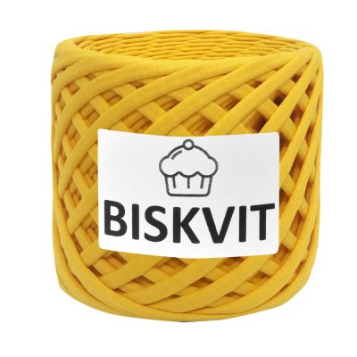 Трикотажная пряжа Бисквит, цвет Дыня Biskvit 100% хлопок. Лицевая нарезка. Турецкий трикотаж. Ширина 7+-1 мм. Длина 100+- 10 м.