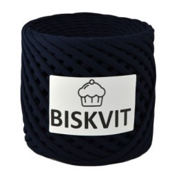 Трикотажная пряжа Бисквит, цвет Сапфир Biskvit 100% хлопок. Лицевая нарезка. Турецкий трикотаж. Ширина 7+-1 мм. Длина 100+- 10 м.