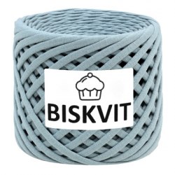 Трикотажная пряжа Бисквит, цвет Стокгольм Biskvit 100% хлопок. Лицевая нарезка. Турецкий трикотаж. Ширина 7+-1 мм. Длина 100+- 10 м.