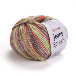 Yarn Art Jeans Splash цвет 955 Yarn Art 55% хлопок, 45% акрил, длина в мотке 160 м.