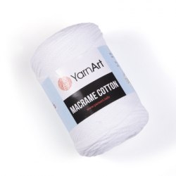 Yarn Art Macrame Cotton цвет 751 белый Yarn Art 80% хлопок, 20% полиэстер, длина в мотке 225 м.