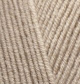 Alize Lanagold, цвет 05 бежевый. ОСТАТОК 1 мотка!!! Alize 49% шерсть, 51% акрил, длина в мотке 240 м.