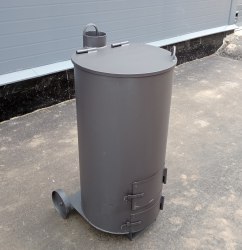 Печь - бочка сжигания мусора Золушка-300 4 мм