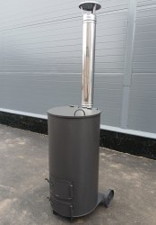 Печь - бочка сжигания мусора Золушка-300 4 мм