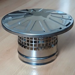 Искрогаситель дымохода мусоросжигателя D-150 Нерж. ( Пионэр )