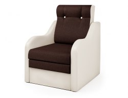 Кресло-кровать «Классика В» экокожа беж и рогожка