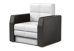 Кресло-кровать «Атлант» белый черный