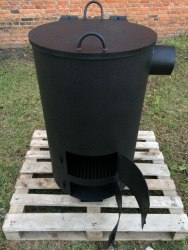 Большая печь - бочка для сжигания мусора "Смуглянка" 300 (Pionehr)