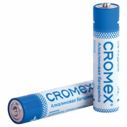 Батарейки алкалиновые "пальчиковые" CROMEX Alkaline, АА (LR6,15А)