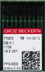 ИГЛЫ Groz-Beckert DBx1 №80/12 FFG/SES