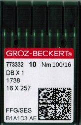 ИГЛЫ Groz-Beckert DBx1 № 100/16 FFG/SES