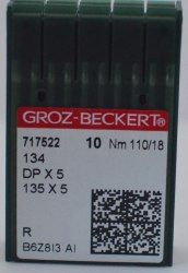 ИГЛЫ Groz-Beckert DPx5 (134) R №110/18