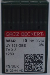ИГЛЫ Groz-Beckert UYx128GAS № 90/14 FG/SUK