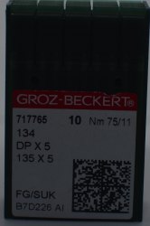 Игла Groz-Beckert DPx5 (134) №75/11 FG/SUK