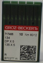 Игла Groz-Beckert DPx5 (134) №80/12 (R)