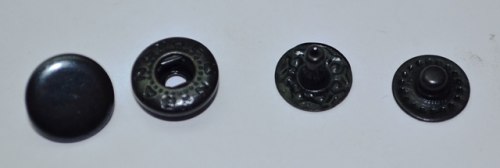 Кнопка VT-2 (10 мм) Альфа НЕРЖ цв. Оксид ( 100 шт. )