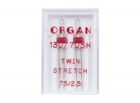 Иглы ORGAN Twin Stretch 2-75/2.5