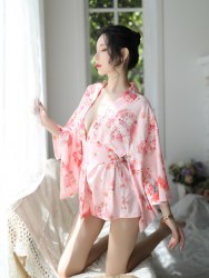 Короткое эротическое кимоно "Миори" / арт. 21041-10