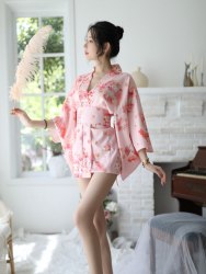 Короткое эротическое кимоно "Миори" / арт. 21041-10