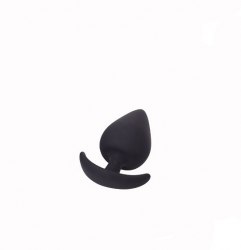 Анальное силиконовое яйцо с гибким основанием для ношения (M) 3,4 см. / арт. 20123-6