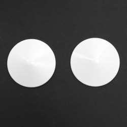 Пестисы металлические мерцающие (белый круг) / арт. 21021-13бк