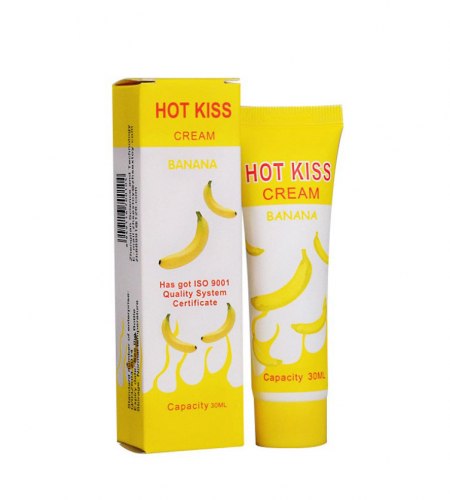 Лубрикант на водной основе с ароматом банана HOT KISS, 30 мл. / арт. 21022-9