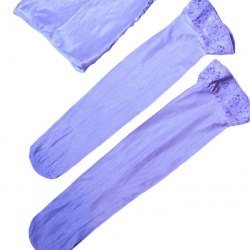 Чулки светло-фиолетовые плотные (на силиконе) / арт. 21101-53ф