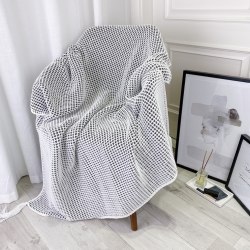 Вязаное вафельное одеяло "Сквозняки" (130*170) / арт. 222-39