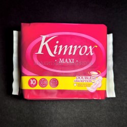 Хлопковые ночные прокладки Kimrox Maxi Pad Cotton Surface (28,5 см., 10 шт.) / арт. 229-6
