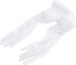 Перчатки длинные белые "Вуаль ZERO LONG" / арт. 21101-51б