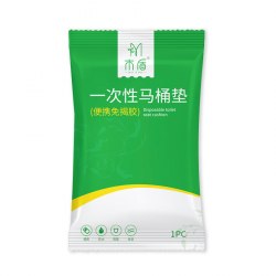 Одноразовый чехол для крышки унитаза на клейких полосках (1 шт.) / арт. 287-184