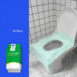 Одноразовый чехол для крышки унитаза на клейких полосках (1 шт.) / арт. 287-184