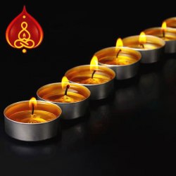 Натуральные свечи в гильзе с топленым маслом Гхи "Bodhi Light" (упаковка, 100 шт.) / арт. 279-168
