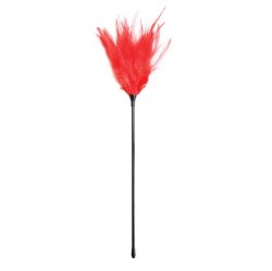 Кисточка с красными перьями / арт. 20102-18к