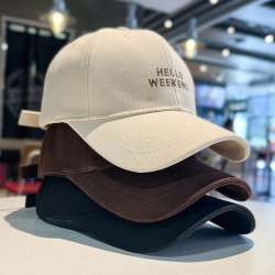 Бейсболка с вышитыми буквами "Hello Weekend" унисекс / арт. 259-32н