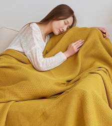 Хлопковое вафельное покрывало 200*230 см. / арт. 262-16ж