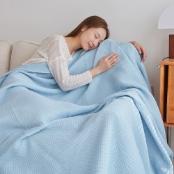 Хлопковое вафельное покрывало 200*230 см. / арт. 262-16г