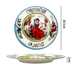 Тарелка фарфоровая "Christian Dior La Justice" / арт. 278-14