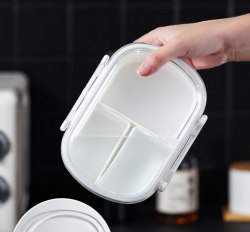 Ланч бокс обеденный 1400 мл. SP SAUCE с 3 отделениями (Япония) / арт. 277-102