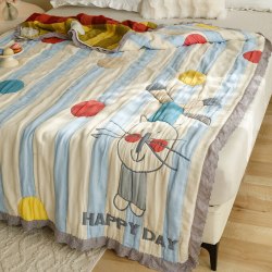 Марлевое хлопковое одеяло "Happy Day", 150*200 см. / арт. 279-14